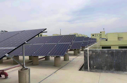 Çin'de üretim tesisi için 100KW On-Grid güneş enerjisi sistemi