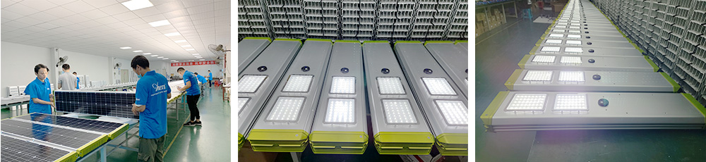 Çift taraflı güneş paneli güneş sokak lambası üretimi (SL-X)
