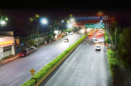 6 şeritli otoban için Mexico City elektrik aydınlatma projesi-5000 setleri LED sokak lambaları