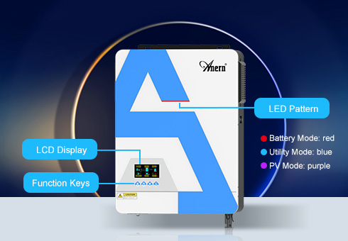 Uygun LCD işlemi, invertör performansını artırmak için LCD panel üzerinden parametreleri kolayca kurabilirsiniz.