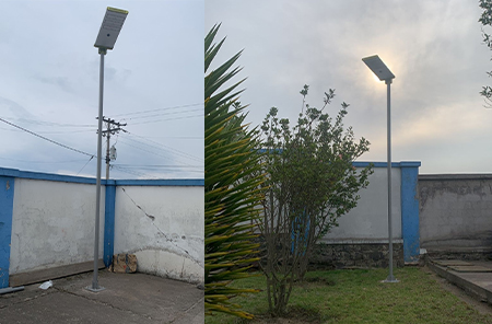 Ekvador fabrika güneş sokak aydınlatma projesi