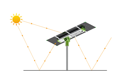 Çift taraflı güneş paneli güneş sokak lambası (SL-X)