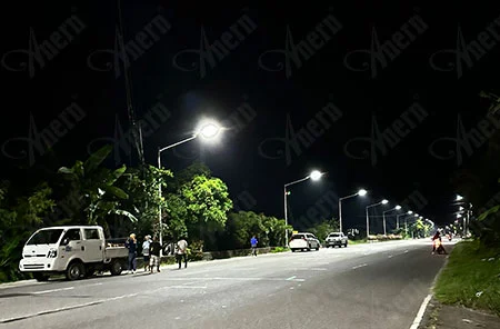 Filipinler'de SLZ güneş sokak aydınlatma projesi 300 setleri