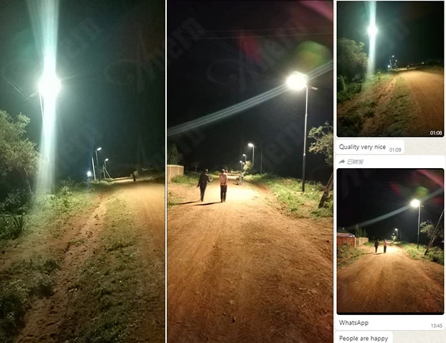 Anern entegre güneş sokak lambası