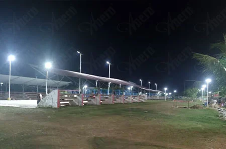 Peru halk parkı güneş aydınlatma projesi