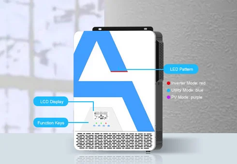 Uygun LCD işlemi, invertör performansını artırmak için LCD panel üzerinden parametreleri kolayca kurabilirsiniz.
