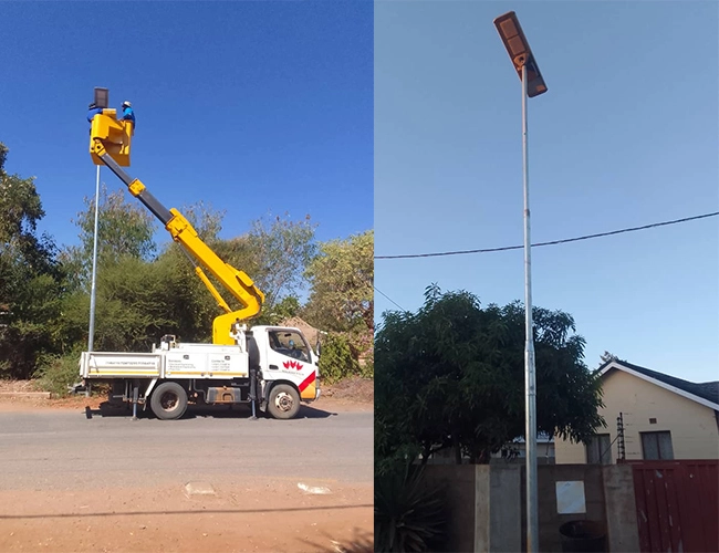 Hepsi bir arada entegre güneş led sokak lambası