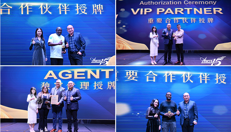 a plaque awarding ceremony for our Important partners and agents