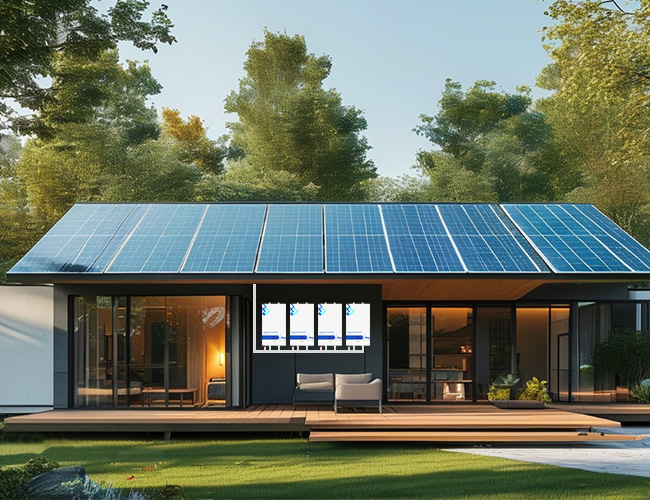 Güneş pili duvar montajı