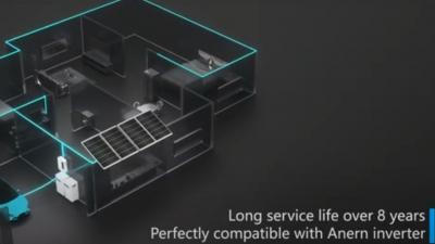 LiFePO4 200Ah 300Ah 25.6V 51.2V duvara monte LiFePO4 güneş lityum pil (AN-NPRO)