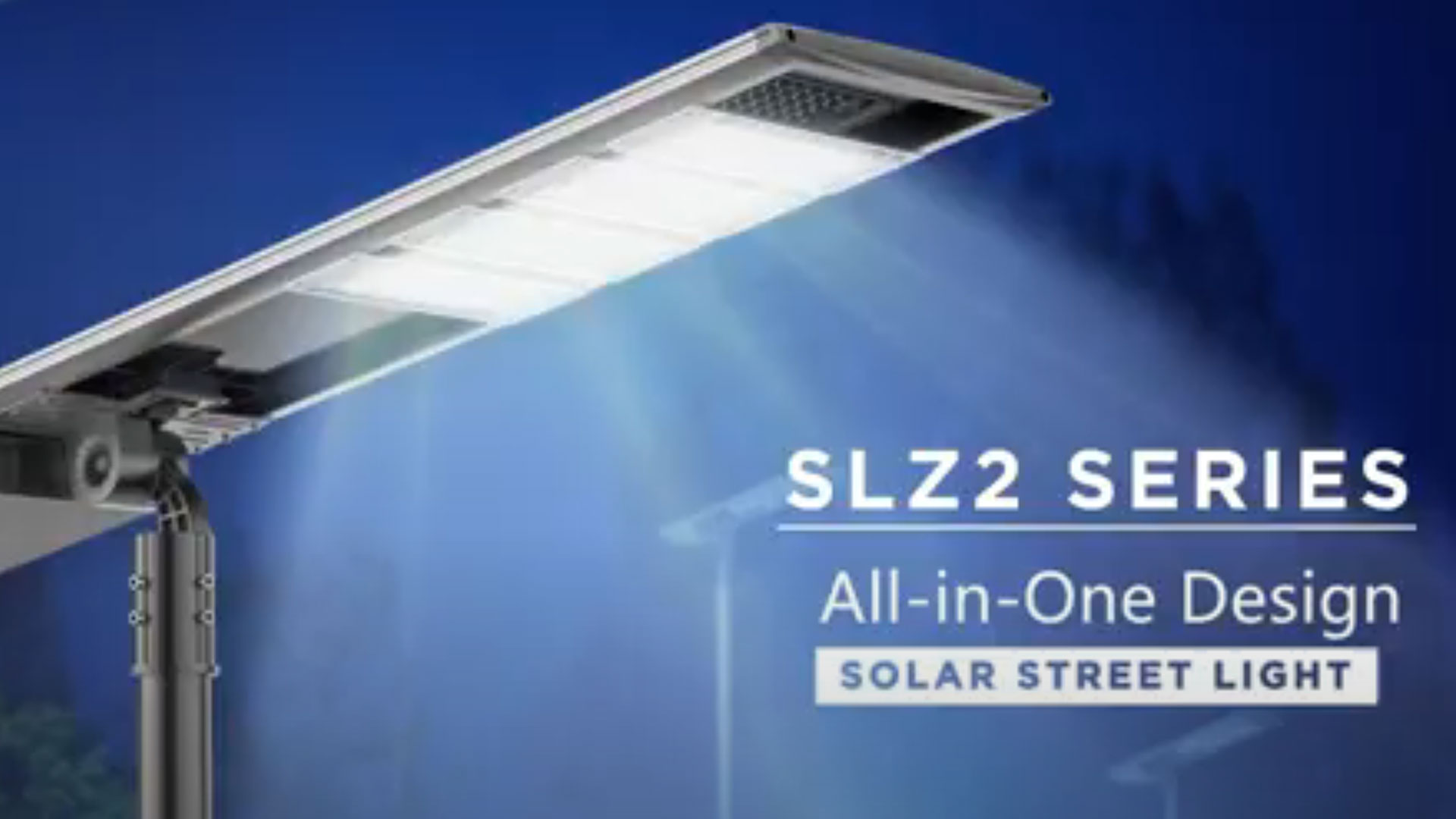 Hepsi bir güneş ayarlanabilir LED sokak lambası bir SLZ2